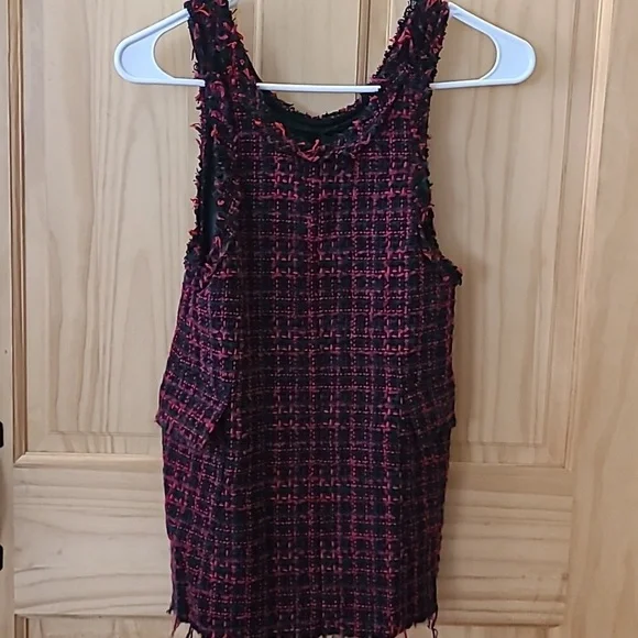 Sleeveless Zara Pinafore Zara Dresses Zara Textured Weave Pinafore